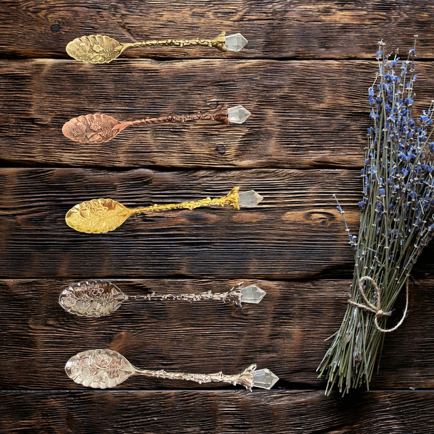 Ritual Crystal Tea Spoons