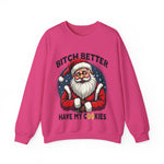 Sarcastic Santa Cookie Christmas Sweatshirt, Funny Festive Christmas Sweater