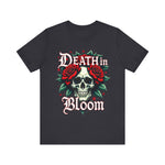 Gothic Floral Skull T-Shirt - Death in Bloom Tee