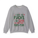 Funny Christmas Sweatshirt: "I Have No F*cks to Give" Holiday Sweater
