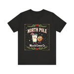 North Pole Milk & Cookie Co. Christmas T-Shirt - Festive Whimsical Tee