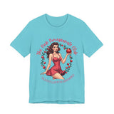 Vintage-Inspired Pink Pomegranate Club Persephone Tee, Retro Coquette Graphic Shirt