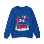 Gothic Skeleton Reindeer Christmas Sweatshirt - Sleigh Girl Sleigh Holiday Sweater