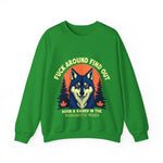 Sarcastic FAFO Wolf Sweatshirt, Funny FAFO Statement Sweater