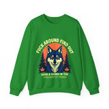Sarcastic FAFO Wolf Sweatshirt, Funny FAFO Statement Sweater