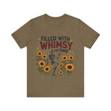 Whimsical Skeleton Tee - Filled with Whimsy and Rage Funny T-Shirt