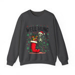 Funny Skeleton Christmas Sweater, Sarcastic "Well Hung" Christmas Sweatshirt