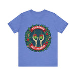 Experienced Ball Handler Funny Christmas T-Shirt: Gothic Christmas Humor Tee