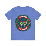 Experienced Ball Handler Funny Christmas T-Shirt: Gothic Christmas Humor Tee