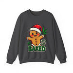 Let's Get Baked Funny Christmas Sweater, Funny Holiday Gingerbread Man Sweatshirt, Cannabis Humor Clothing