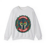 Experienced Ball Handler Funny Christmas Sweatshirt, Gothic Christmas Humor Sweater