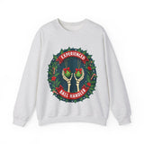 Experienced Ball Handler Funny Christmas Sweatshirt, Gothic Christmas Humor Sweater
