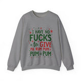 Funny Christmas Sweatshirt: "I Have No F*cks to Give" Holiday Sweater