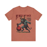 Sarcastic Krampus Christmas T-Shirt - "My Neck, My Back" Horror Graphic Tee