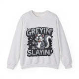Greyin' & Slayin' Unisex Crewneck Sweatshirt