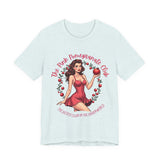 Vintage-Inspired Pink Pomegranate Club Persephone Tee, Retro Coquette Graphic Shirt