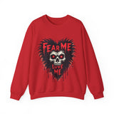 Gothic Horror Sweatshirt - Fear Me, Love Me Graphic Crewneck