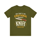 Emotional Support Knife Funny Graphic T-Shirt