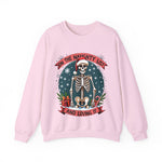 Funny Skeleton Christmas Sweater, On The Naughty List & Loving It Christmas Sweatshirt