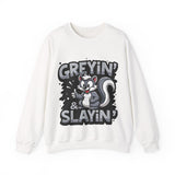 Greyin' & Slayin' Unisex Crewneck Sweatshirt