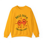 Balls Deep in Christmas Spirit Crewneck Sweatshirt