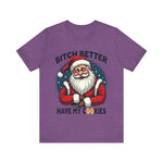 Santa Cookie Sarcastic Tee, Funny Santa T-Shirt, Funny Christmas Clothing