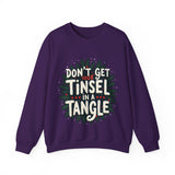 Sarcastic Christmas Sweatshirt, "Don't Get Your Tinsel in a Tangle" Sweater