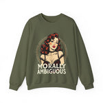 Morally Ambiguous Vintage Pinup Crewneck Sweatshirt