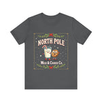 North Pole Milk & Cookie Co. Christmas T-Shirt - Festive Whimsical Tee