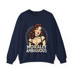 Morally Ambiguous Vintage Pinup Crewneck Sweatshirt