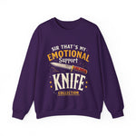 Funny Emotional Support Knife Sweatshirt