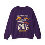 Funny Emotional Support Knife Sweatshirt