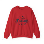 Frosty's Snowflake Café Christmas Sweatshirt, Festive Snowman Sweater