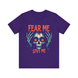 Skull Graphic Tee, Fear Me Love Me T-Shirt