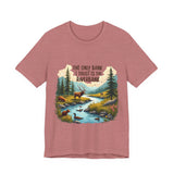 Funny Nature-Inspired Graphic Tee - Sarcastic "Only Bank I Trust is the Riverbank" T-Shirt