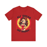 Playful Vintage-Inspired Graphic Tee, All Sugar No Daddy Unisex Tee