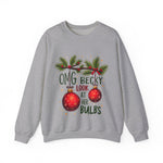 Funny Christmas Sweater, "OMG Becky Look at Her Bulbs" Sarcastic Christmas Sweatshirt