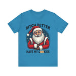 Santa Cookie Sarcastic Tee, Funny Santa T-Shirt, Funny Christmas Clothing