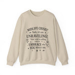 Midlife Crisis Unraveling Crewneck Sweatshirt