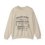 Midlife Crisis Unraveling Crewneck Sweatshirt