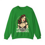 Morally Ambiguous Vintage Pinup Crewneck Sweatshirt