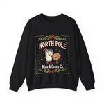 North Pole Milk & Cookie Co. Christmas Sweatshirt - Festive Whimsical Sweater