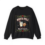 North Pole Milk & Cookie Co. Christmas Sweatshirt - Festive Whimsical Sweater