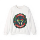 Experienced Ball Handler Funny Christmas Sweatshirt, Gothic Christmas Humor Sweater