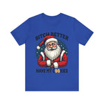 Santa Cookie Sarcastic Tee, Funny Santa T-Shirt, Funny Christmas Clothing