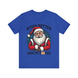 Santa Cookie Sarcastic Tee, Funny Santa T-Shirt, Funny Christmas Clothing