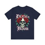 Gothic Floral Skull T-Shirt - Death in Bloom Tee