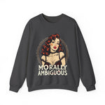 Morally Ambiguous Vintage Pinup Crewneck Sweatshirt
