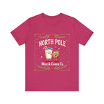 North Pole Milk & Cookie Co. Christmas T-Shirt - Festive Whimsical Tee