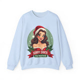 Funny Christmas Coquette Pin Up Girl Sweatshirt, Sarcastic Coquette Christmas Sweater